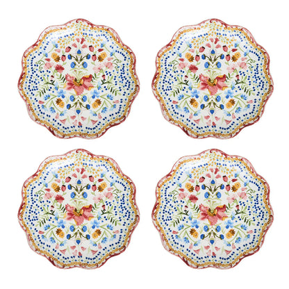 Juliska Sofia Side/Cocktail Plate Set/4 - Multi