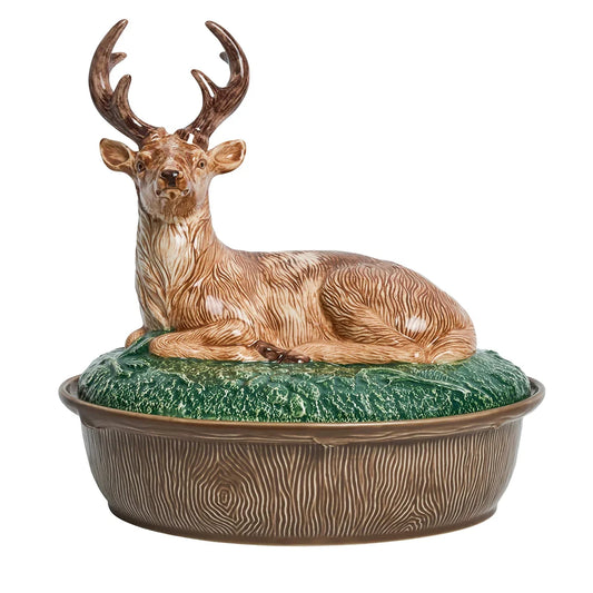Juliska Forest Walk Stag Baker with Lid