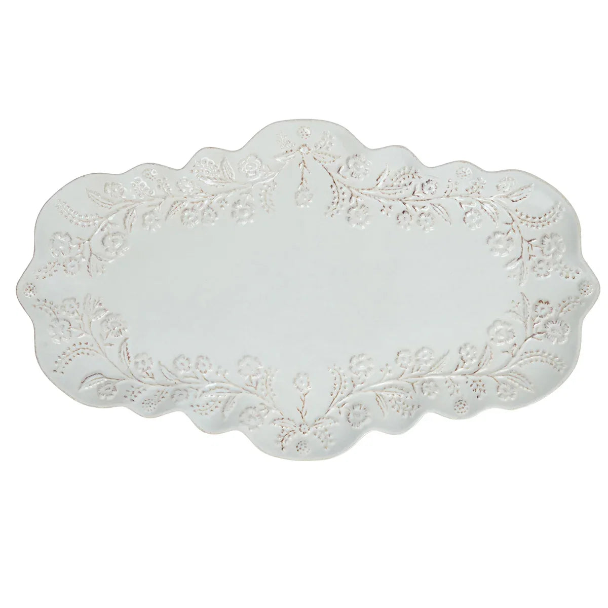 Juliska 16" Thistle Tray Berry & Thread Whitewash