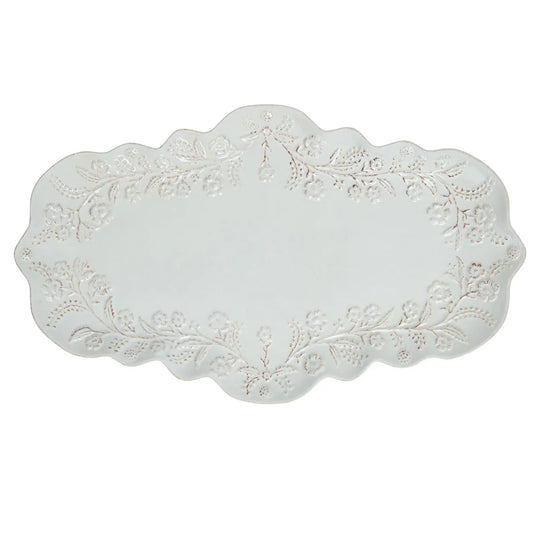 Juliska 16" Thistle Tray Berry & Thread Whitewash
