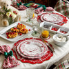 Juliska Melamine: Country Estate Winter Frolic Dessert/Salad Plate Set/4