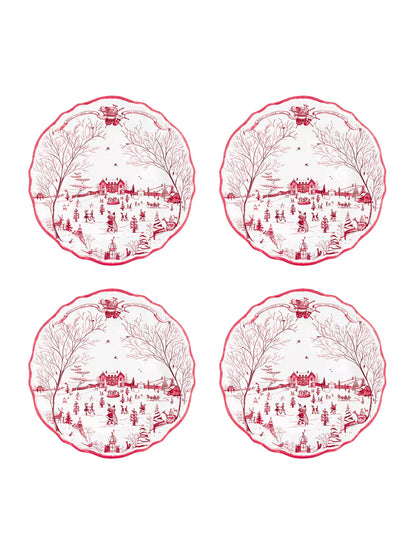 Juliska Melamine: Country Estate Winter Frolic Dinner Plate Set/4