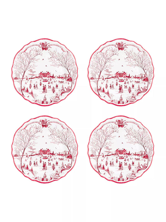Juliska Melamine: Country Estate Winter Frolic Dinner Plate Set/4