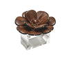 Kim Seybert Napkin Ring: Begonia Napkin Ring in Brown & Gold