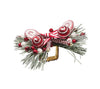 Kim Seybert Napkin Ring: Holiday Twist in White, Red & Green