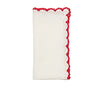 Kim Seybert Arches Red & White Napkin