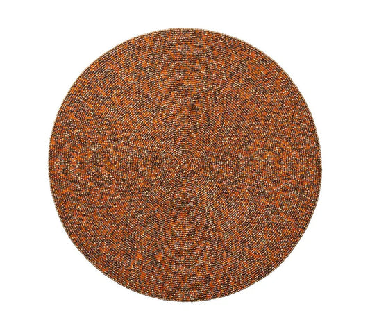 Kim Seybert Autumn Rush Placemat in Brown & Orange, Set of 4