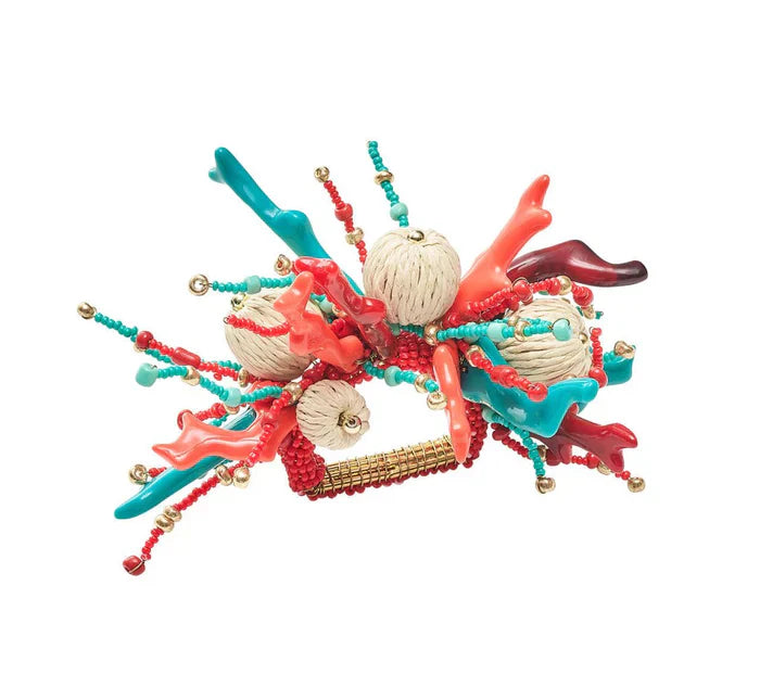 Kim Seybert Napkin Ring: Coral Spray
