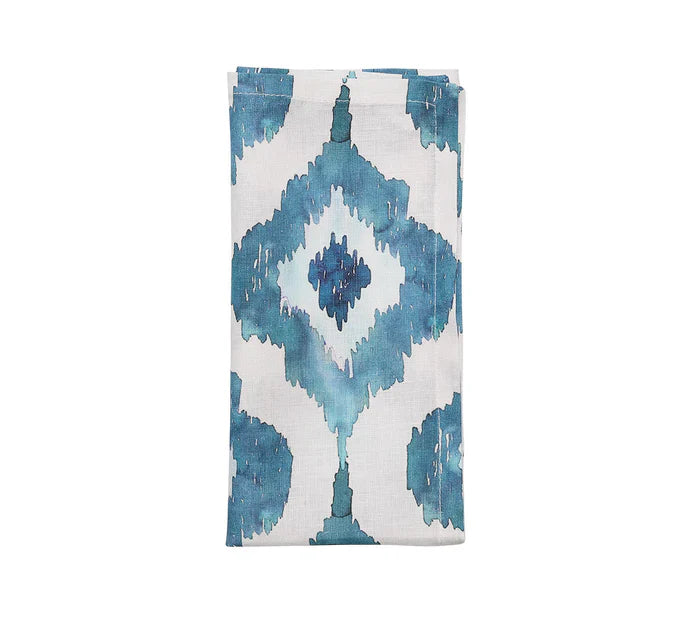 Kim Seybert Blue Watercolor Ikat Napkin