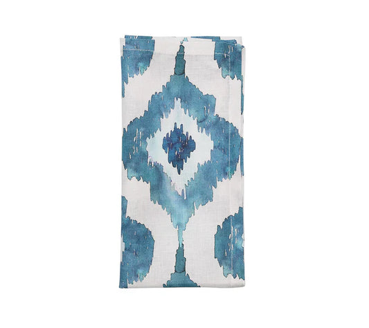 Kim Seybert Blue Watercolor Ikat Napkin