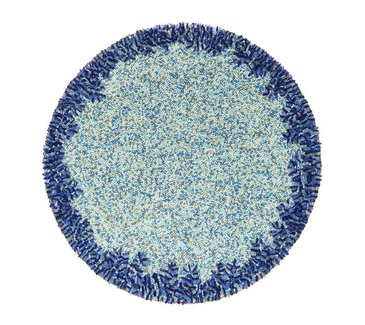 Kim Seybert Lagoon Placemat in Navy & Blue