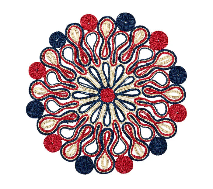 Kim Seybert Red, White & Blue Marisol Placemat Set of 4