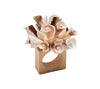 Kim Seybert Seashell Burst Napkin Ring in Ivory & Natural