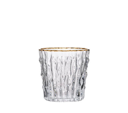Kim Seybert Bamboo Tumbler in Clear & Gold