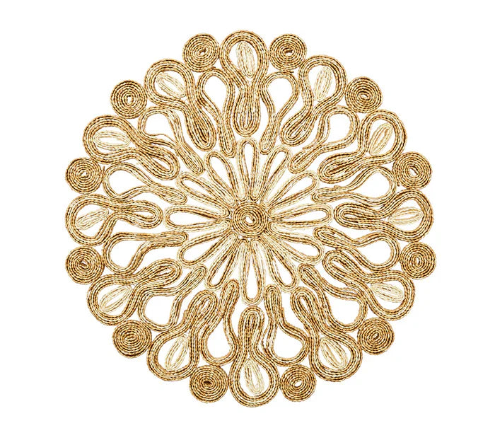 Kim Seybert Natural Marisol Placemat in Ivory & Natural Set of 4