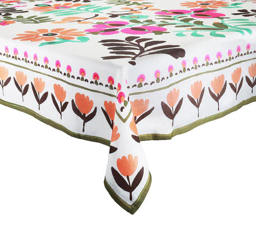 Kim Seybert Pareo Tablecloth in Multi 54x126"