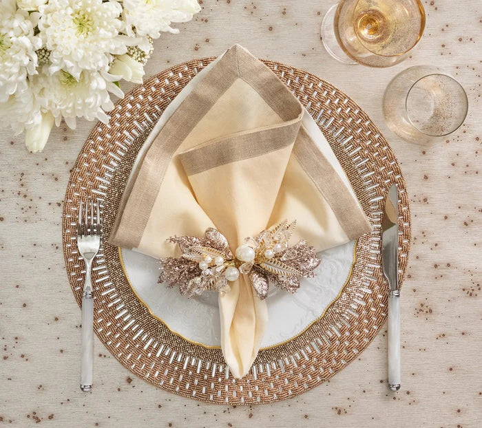 Kim Seybert Palisade Placemat in Gold & Silver