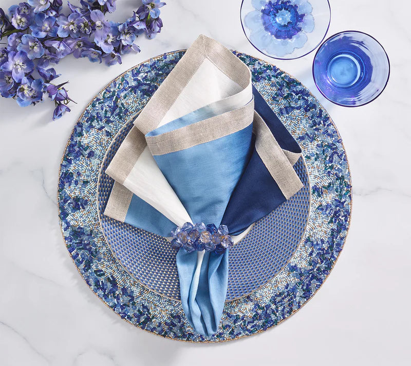 Kim Seybert Lagoon Placemat in Navy & Blue