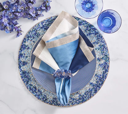 Kim Seybert Lagoon Placemat in Navy & Blue
