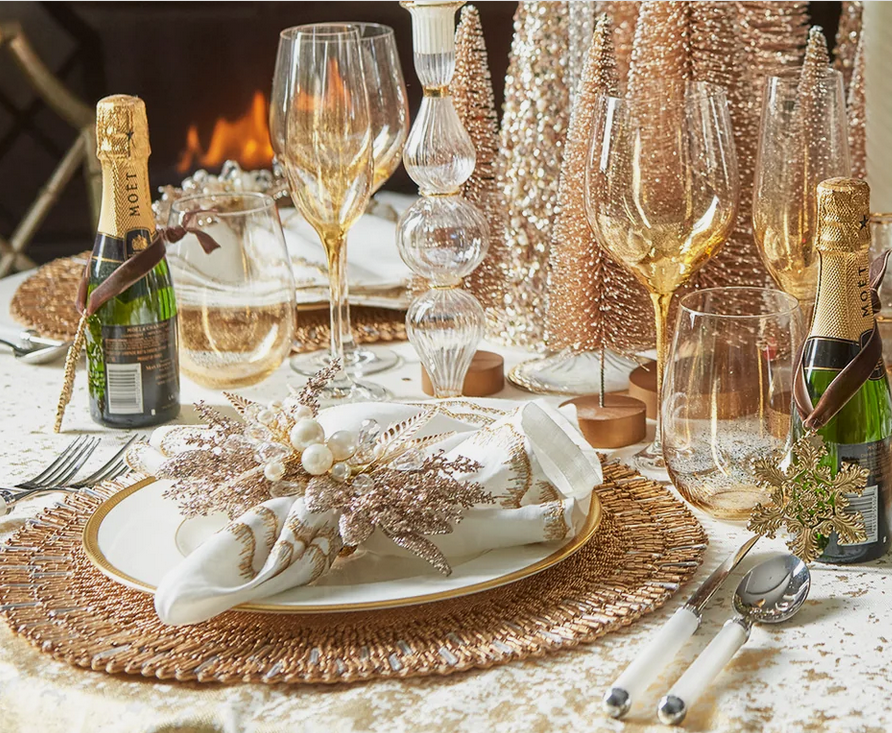 Kim Seybert Gilded Spray Napkin Ring in Gold & Silver – Coast 2