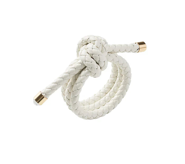Kim Seybert  White Rope Knot Napkin Ring