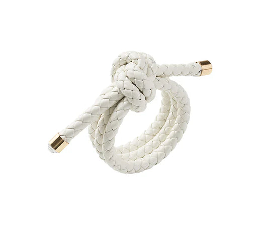 Kim Seybert  White Rope Knot Napkin Ring