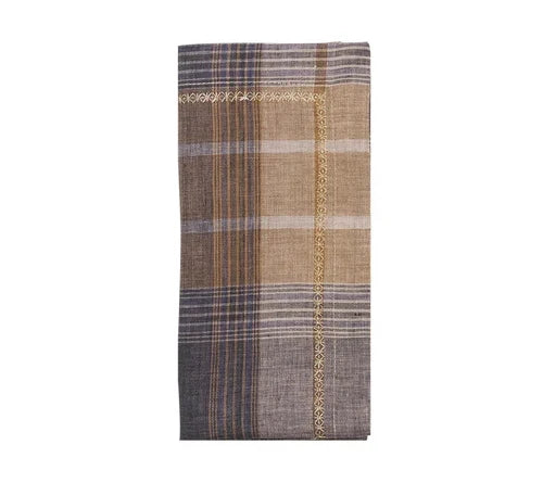 Kim Seybert Henley Napkin in Brown & Multi