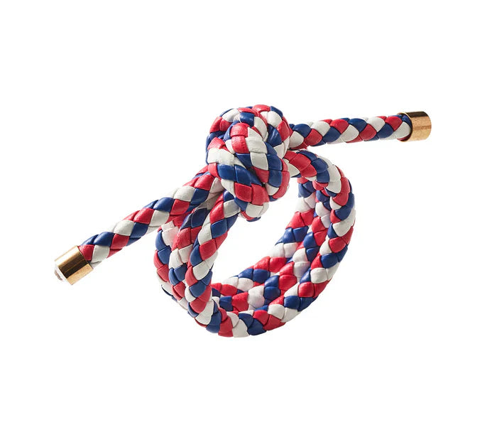 Kim Seybert Rope Knot Red, White, Blue Napkin Ring
