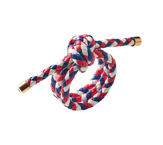 Kim Seybert Rope Knot Red, White, Blue Napkin Ring