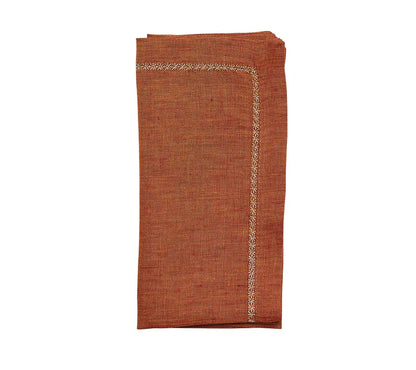 Kim Seybert Classic Napkin in Rust