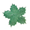 Vietri Lastra Evergreen - Figural Holly Platter - Small