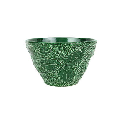 Vietri Lastra Holiday - Green Figural Small Deep Bowl