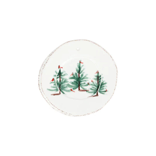 Vietri Ornament: Lastra Holiday - Round Ornament