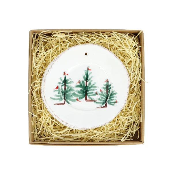 Vietri Ornament: Lastra Holiday - Round Ornament