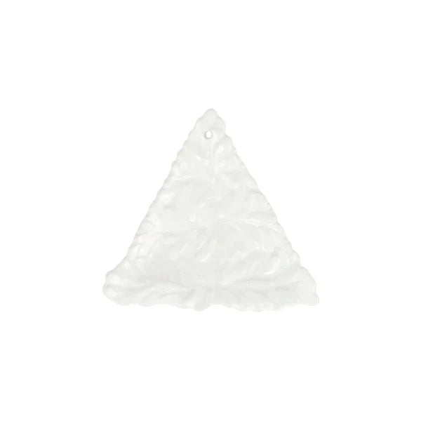 Vietri Ornament: Lastra Holiday - Figural Ornament - White