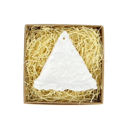 Vietri Ornament: Lastra Holiday - Figural Ornament - White