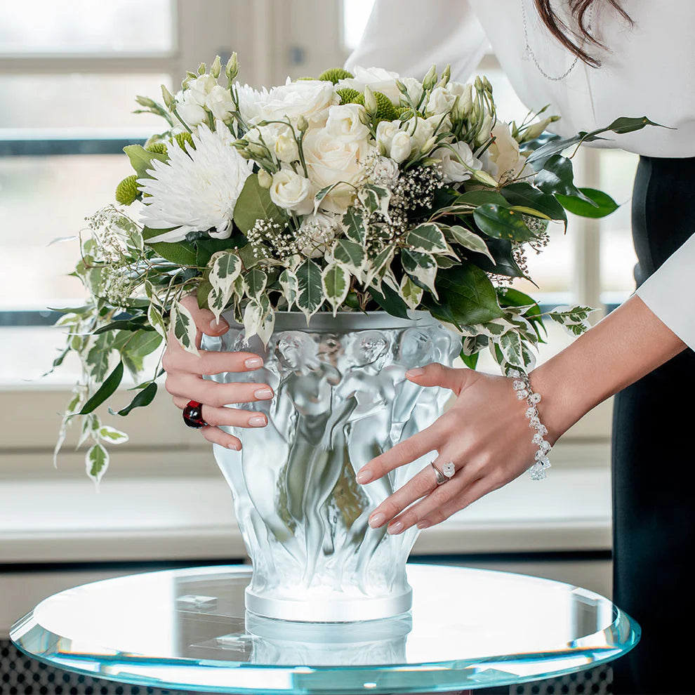Lalique Vase - Bacchantes Clear - Large - Numbered Vintage – Coast