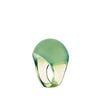Lalique Ring - Cabochon - Antinea Green Crystal, Size 7 1/4 (55)