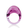 Lalique Ring - Cabochon - Fuchsia Crystal, Size 7 3/4 (55)
