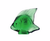 Lalique Fish Sculpture Emerald