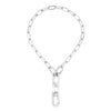 Lalique Necklace - Empreinte Animale - Clear Crystal, Silver