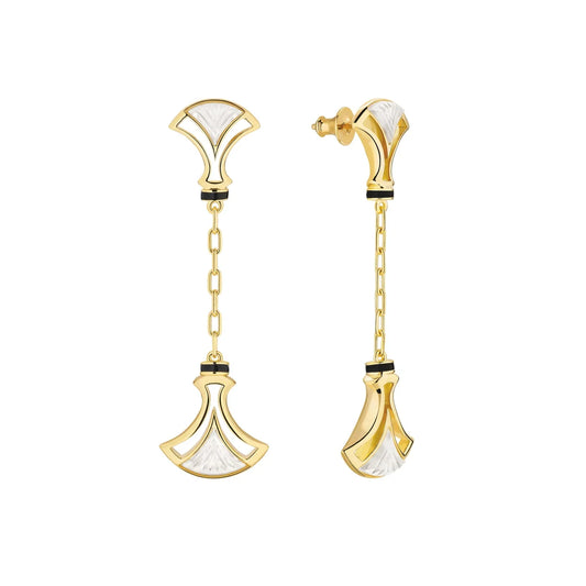 Lalique EAR Larcade Earrings Gold