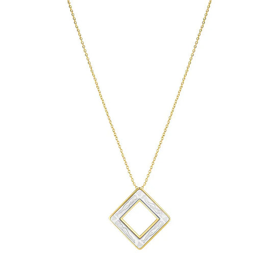 Lalique Losange Clear Pendant Bacchantes Necklace