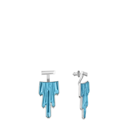 Lalique Blue Terramineral Earrings