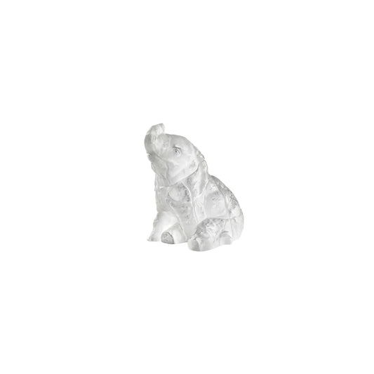 Lalique Baby Elephant Sculpture