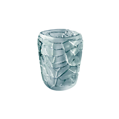 Lalique Magnitude Blue Vase Persepolis Blue