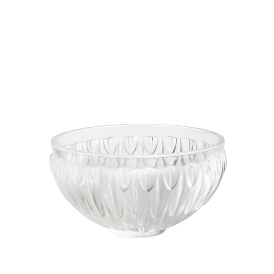 Lalique Plumes Bowl Clear crystal
