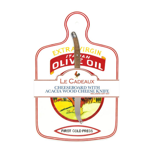 Le Cadeaux Vintage Olive Italy Cheeseboard Gift Set