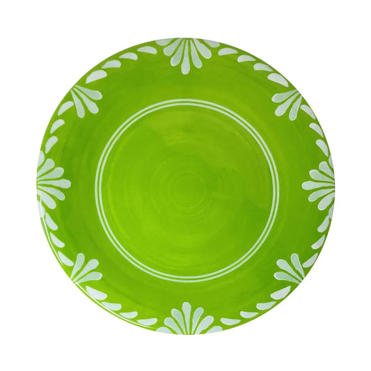 Paloma Green Dinner Plate Le Cadeaux