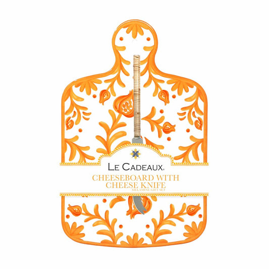 Le Cadeaux Sicily Orange Cheeseboard Gift Set